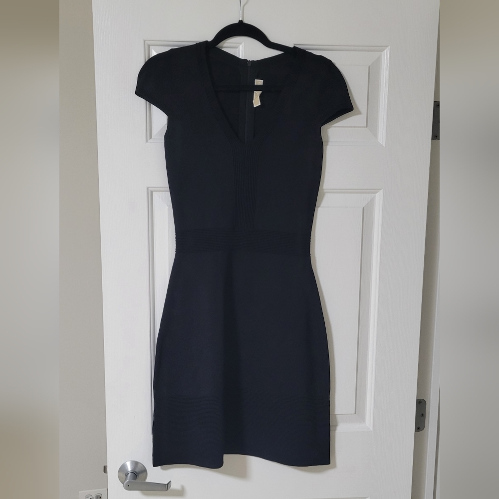 Michael Kors Black Cap Sleeve Mini Dress